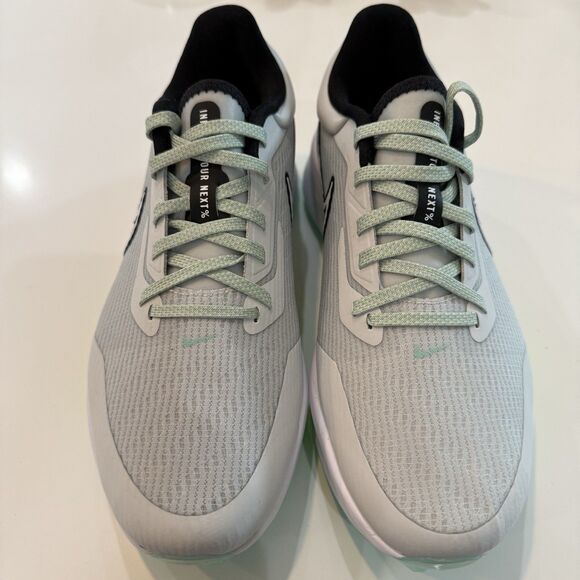 Men\'s 7.5 Nike Air Zoom Infinity Tour NEXT% Golf Shoes White Green DC5221-001 main image 7